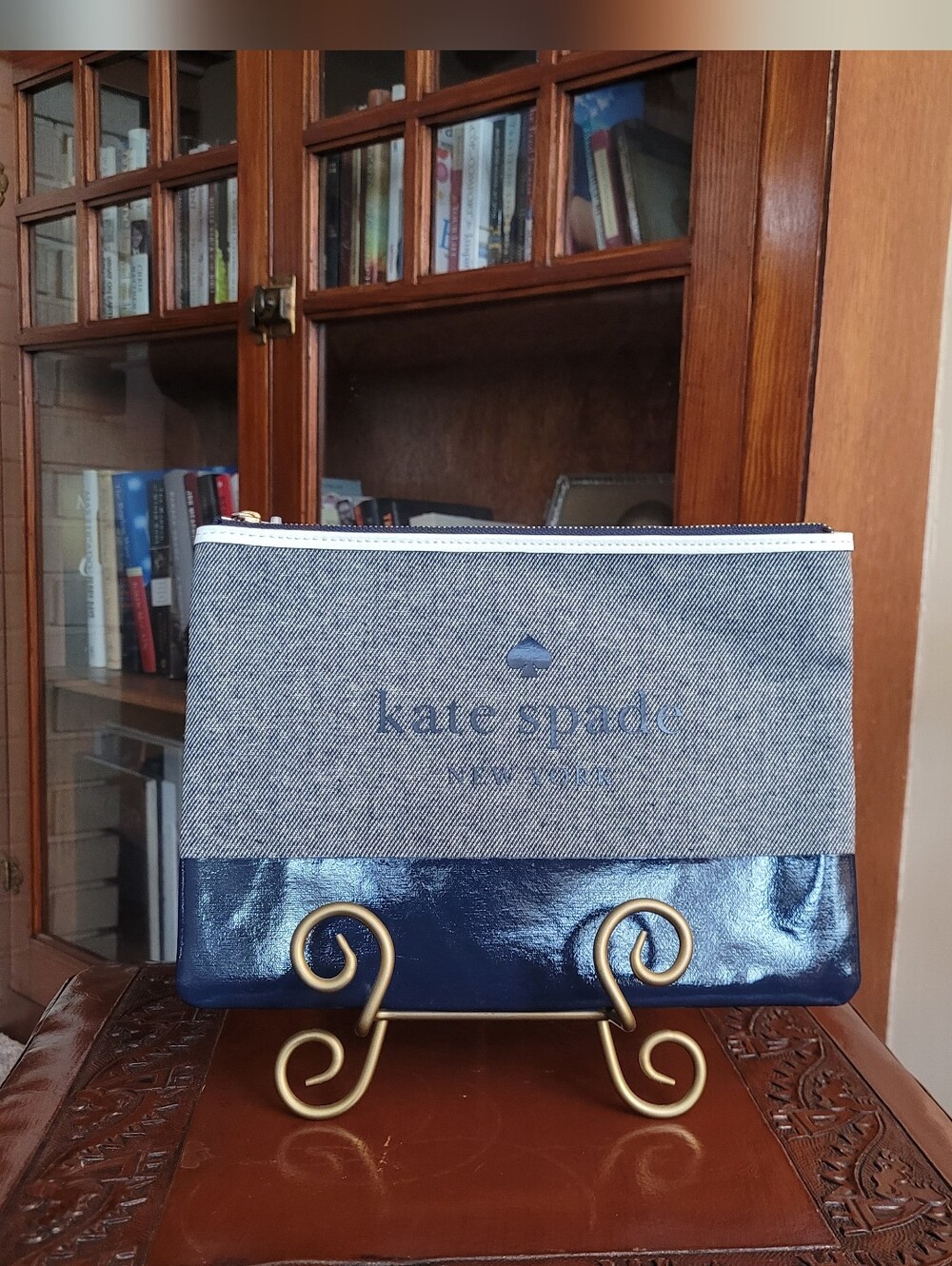 Kate Spade  Ash Street Logo Large Tassel Pouch